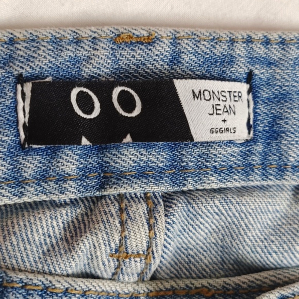 Monster's Women's Light Blue flared straight leg Jeans Waist upto 30 - Picture 5 of 11